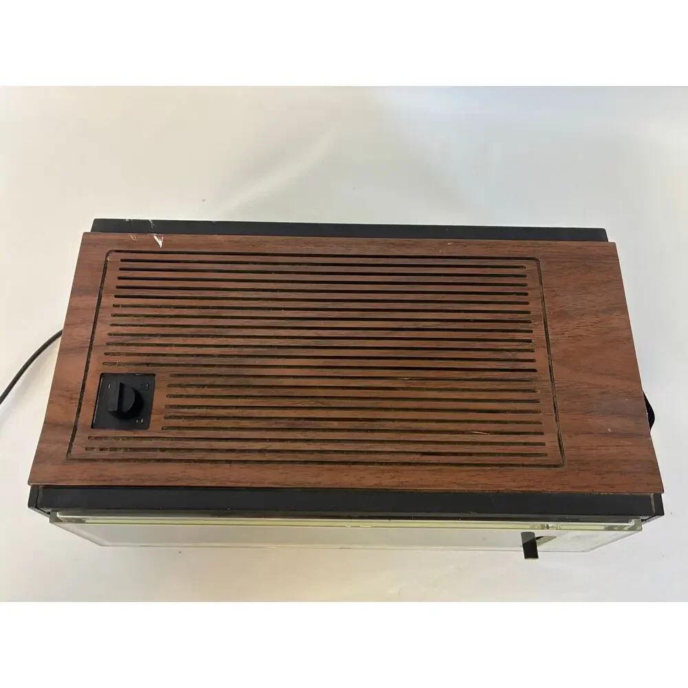 Vintage General Electric Flip Clock AM/FM Radio Model 7-4410A - Tested Read